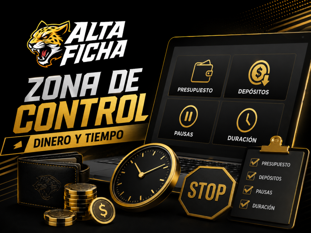 Imagen de Altaficha sobre presupuesto, depósitos, pausas, duración de sesión y control del tiempo de juego